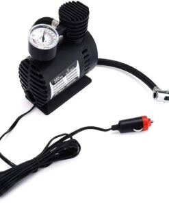 Compressor de ar 3 bicos calibrador mini eletrico 12V portatil carro barco pneu moto bike manometro veicular